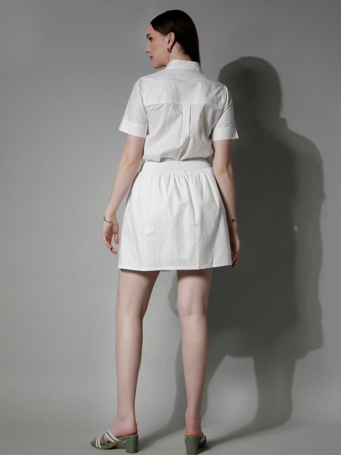 5280 - Striped Cotton Skirt