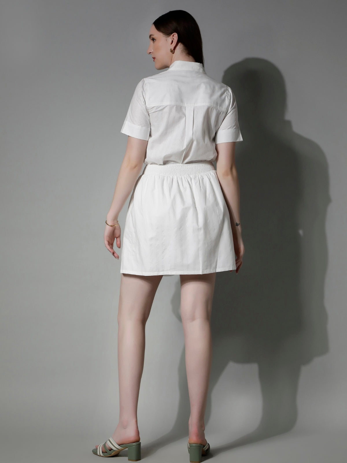 5280 - Striped Cotton Skirt