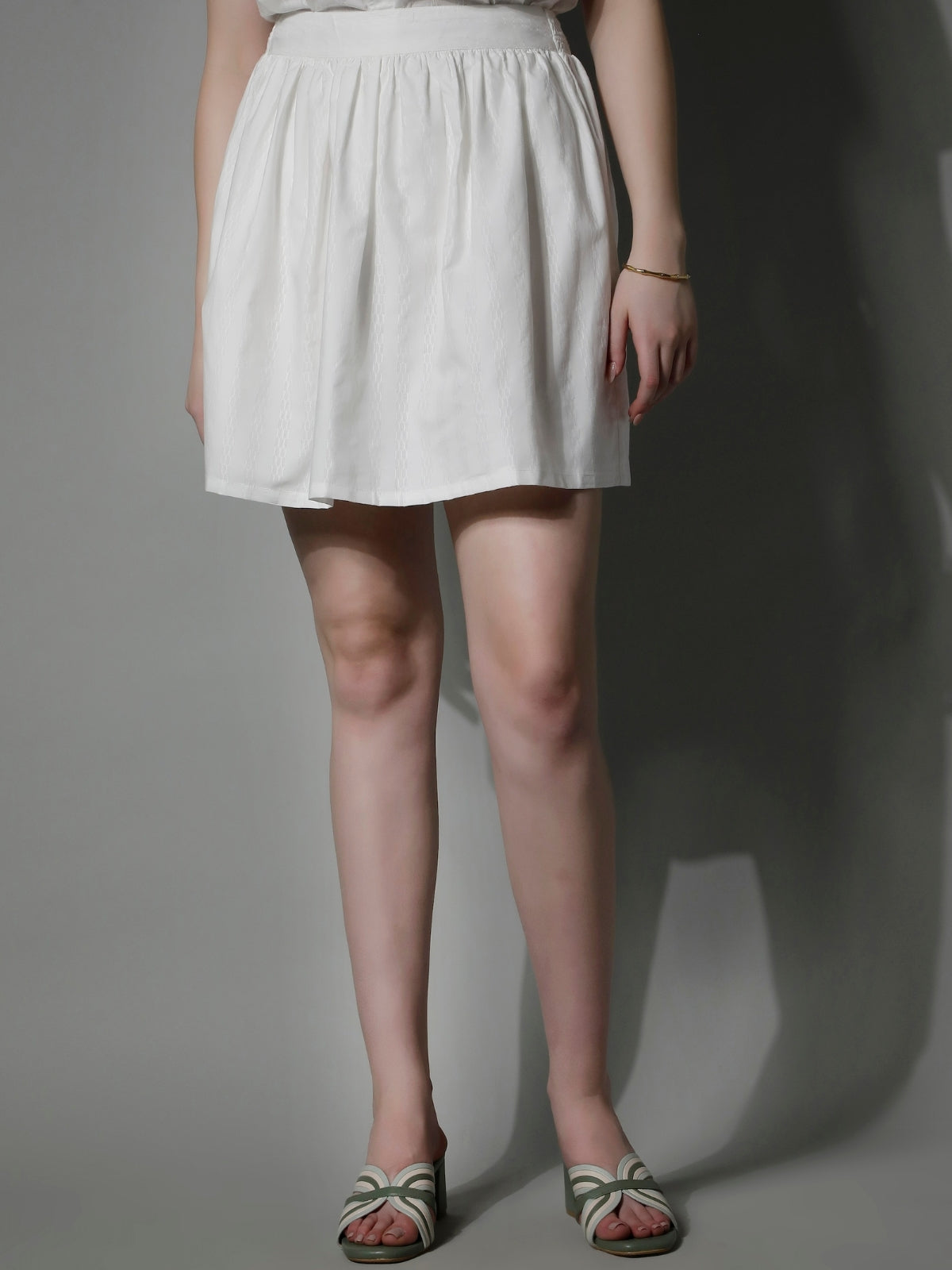 5280 - Striped Cotton Skirt