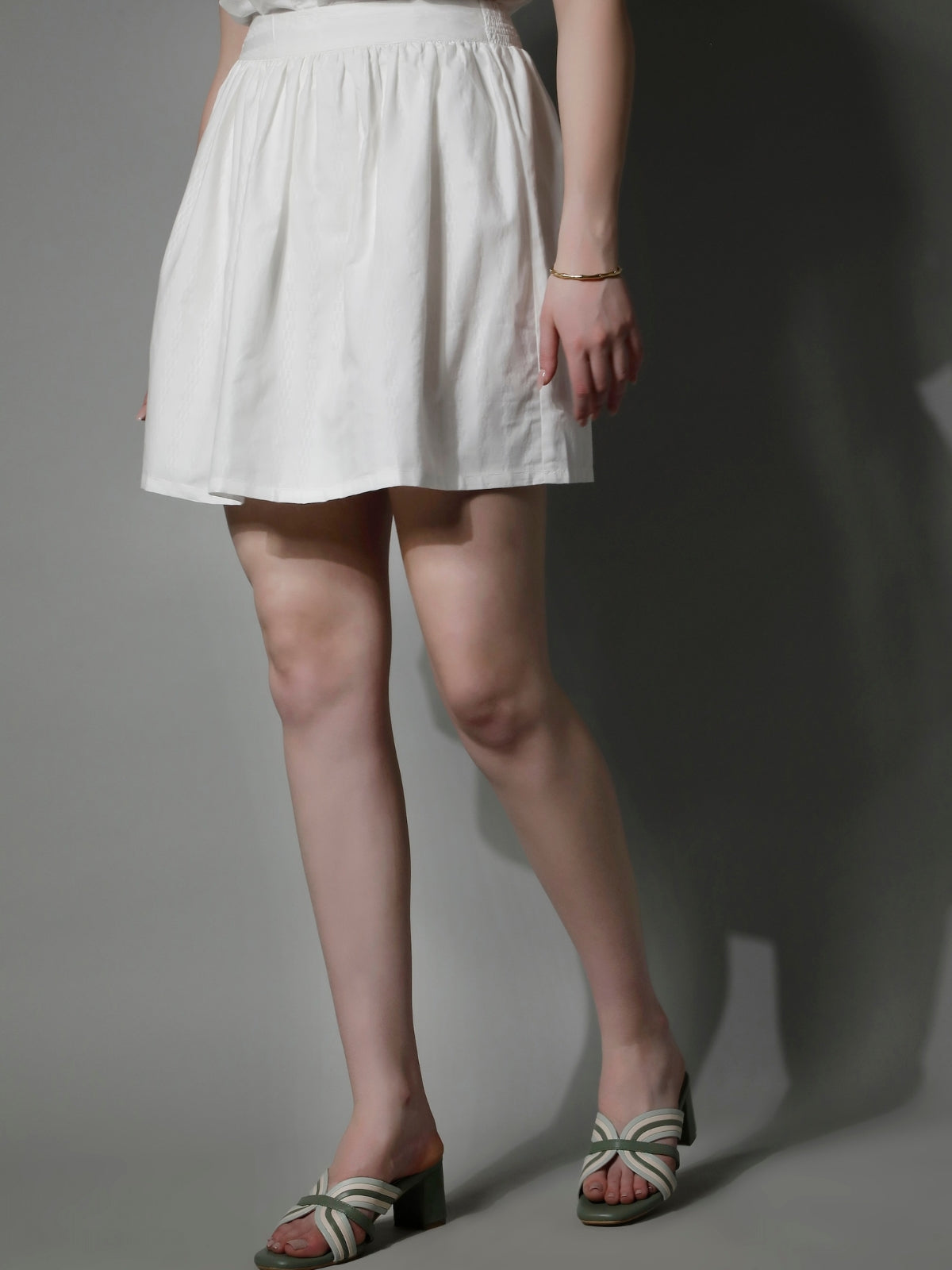 5280 - Striped Cotton Skirt