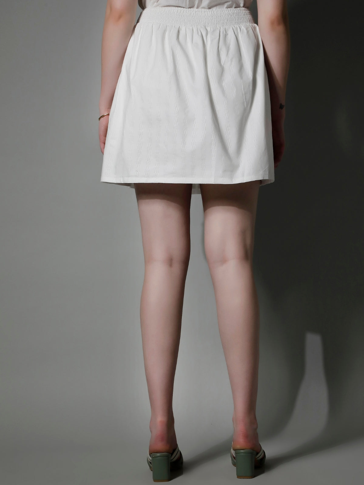 5280 - Striped Cotton Skirt