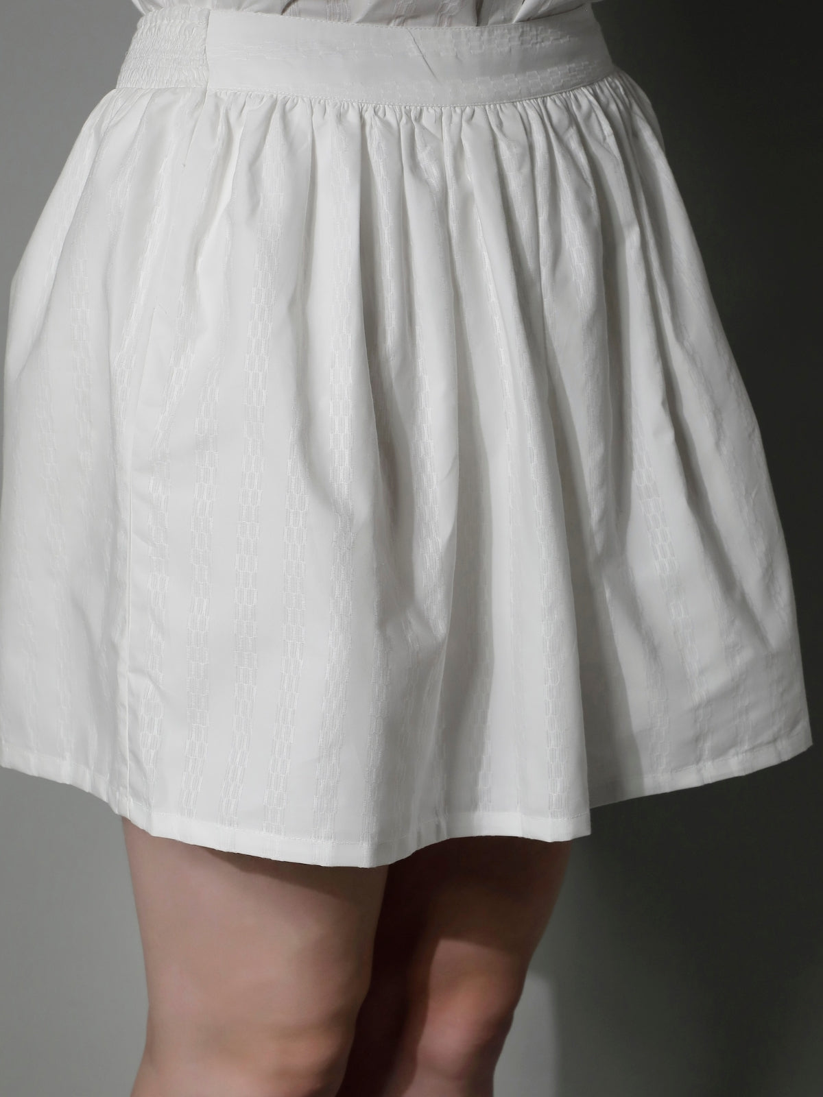 5280 - Striped Cotton Skirt