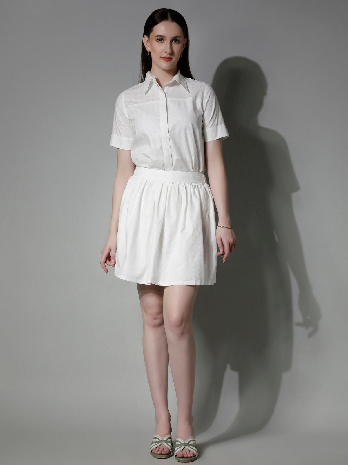 5280 - Striped Cotton Skirt