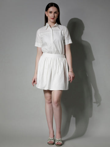 5280 - Striped Cotton Skirt