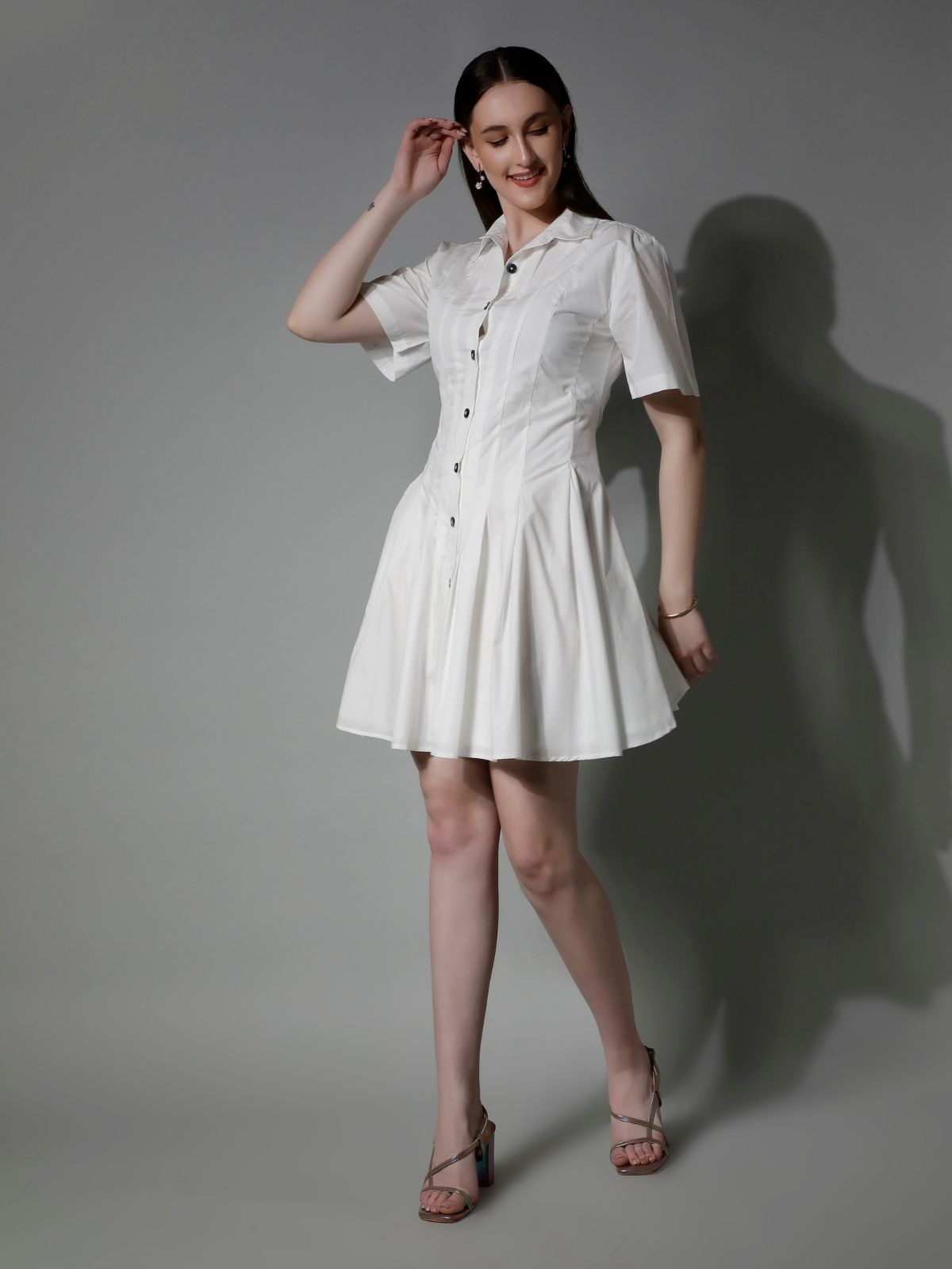 5510 PANAKEIA MIDI PLEATED DRESS