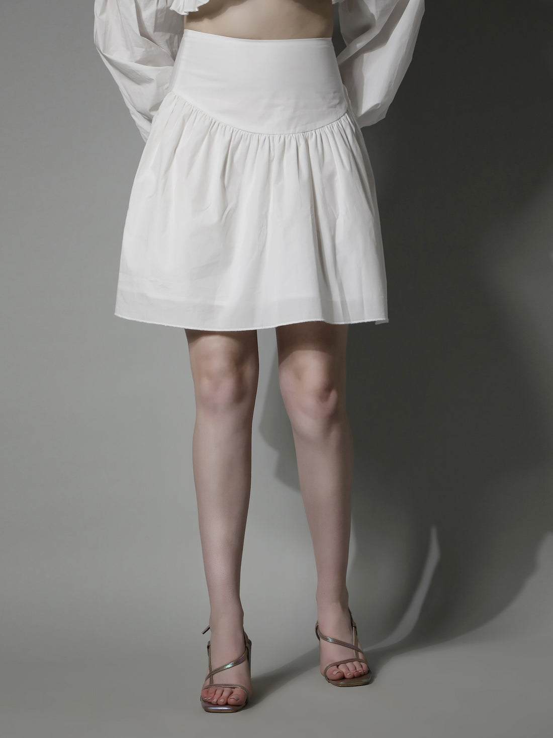 5631 - Mid Length Cotton Skirt