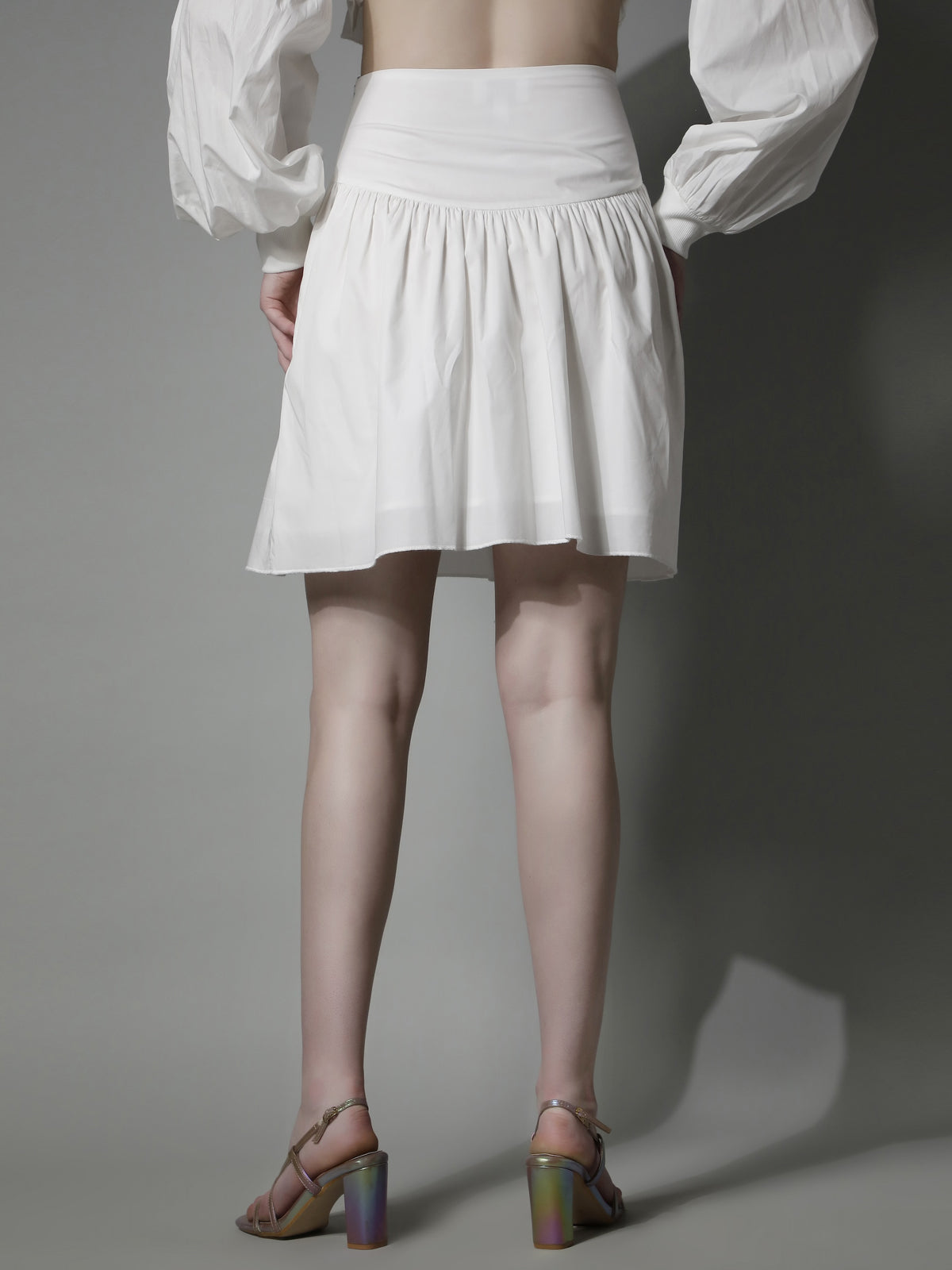 5631 - Mid Length Cotton Skirt