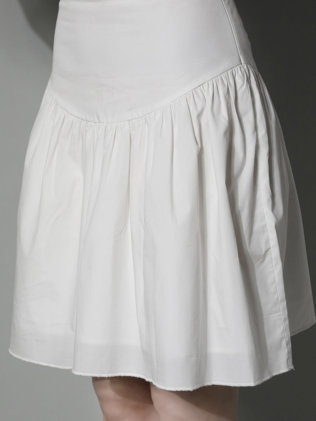 5631 - Mid Length Cotton Skirt