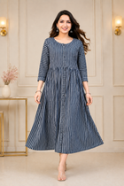 Black Stripe Maxi Dress