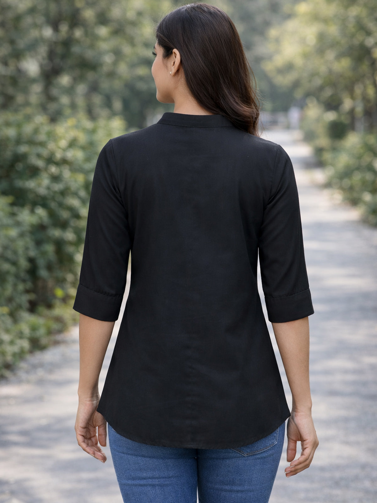 Black Viscose Shirts