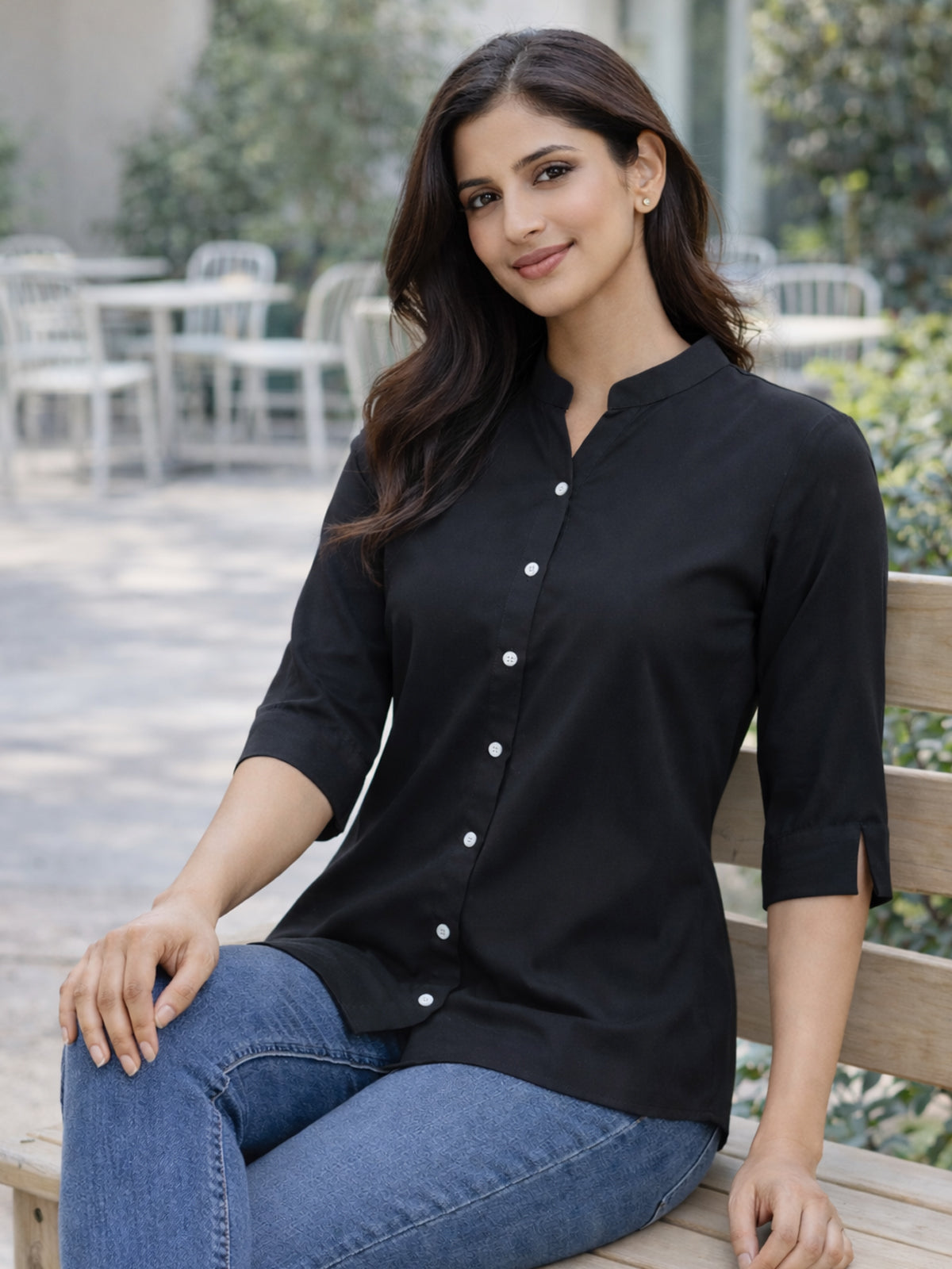 Black Viscose Shirts