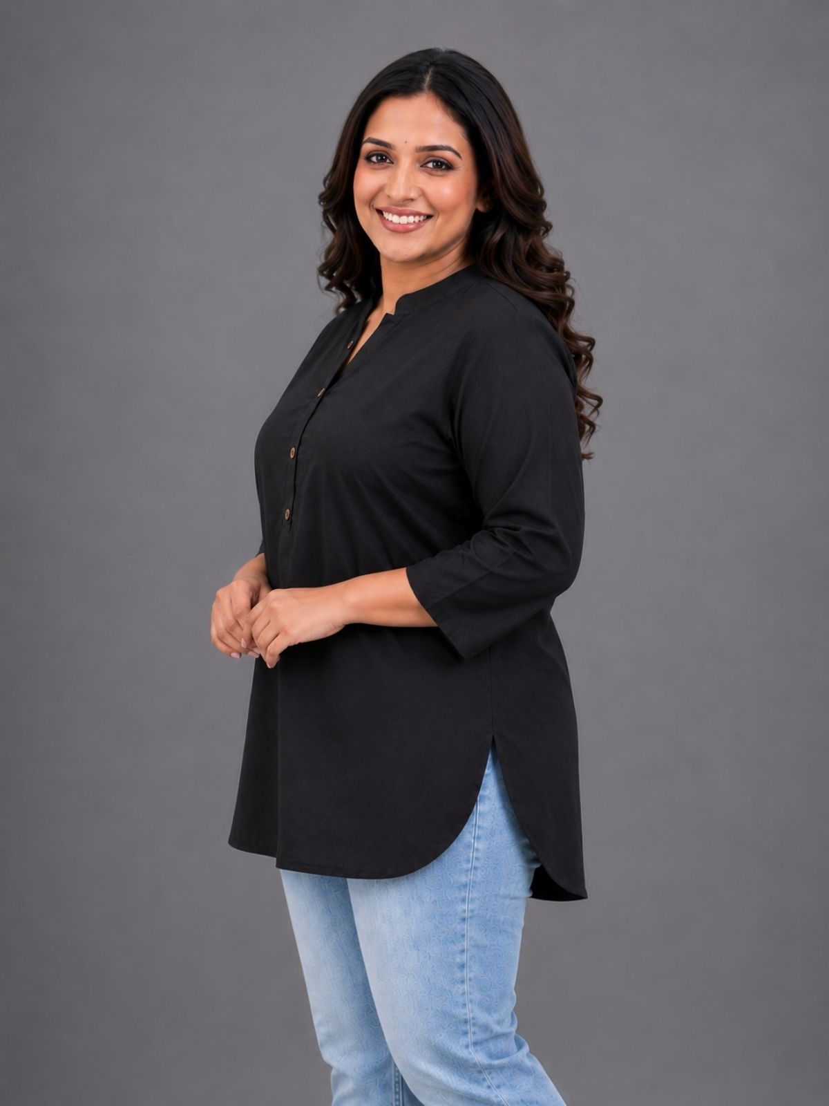 Black Everyday Cotton tops