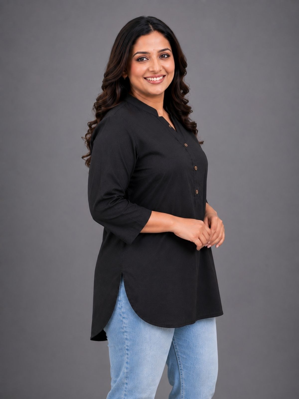 Black Everyday Cotton tops