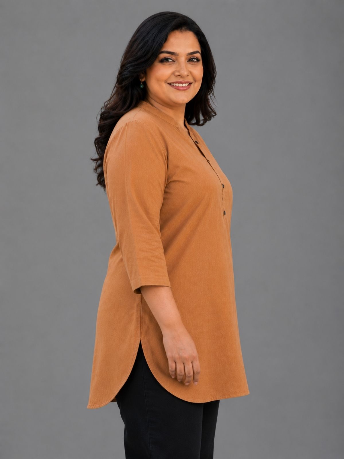 Brown Everyday Cotton tops