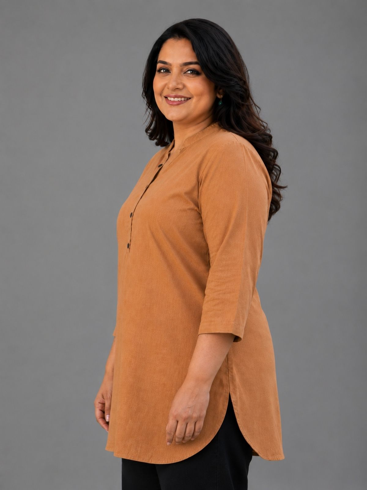Brown Everyday Cotton tops
