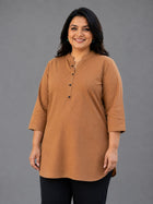 Brown Everyday Cotton tops