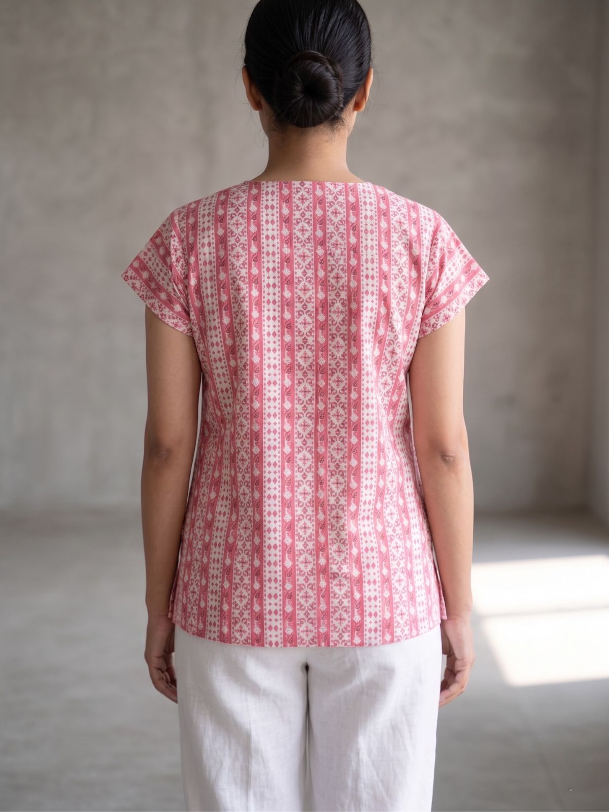 Jaipuri Printed Vneck Shirts CM-019