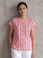 Jaipuri Printed Vneck Shirts CM-019
