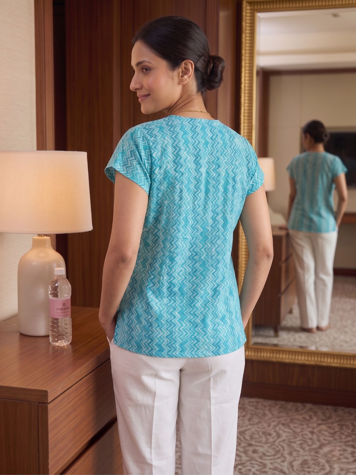 Jaipuri Printed Vneck Shirts CM-025