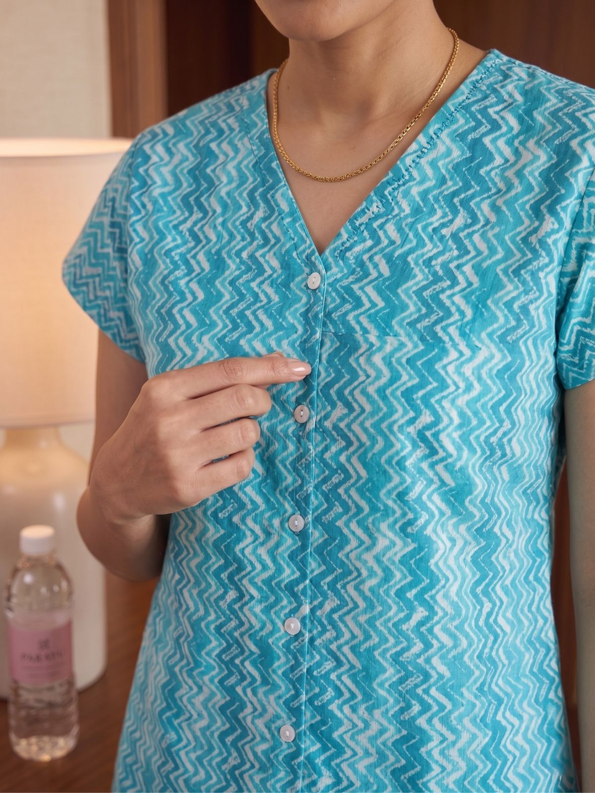 Jaipuri Printed Vneck Shirts CM-025