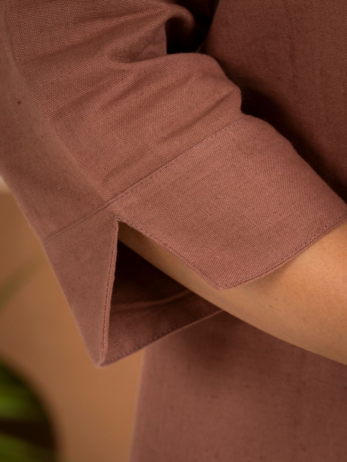 Light Brown Everyday Cotton Square Neck Top