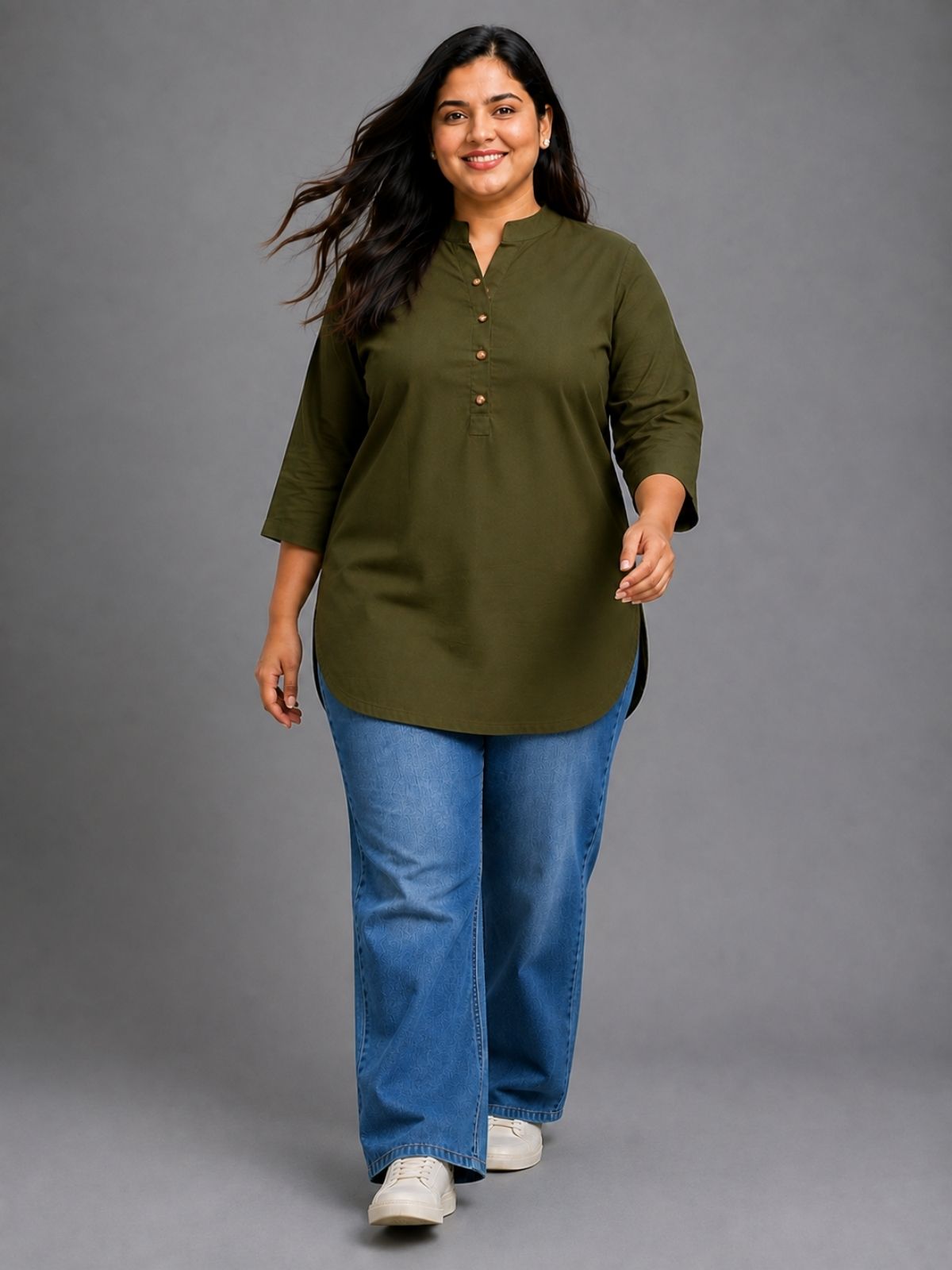 Mehendi Green Everyday Cotton tops