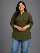 Mehendi Green Everyday Cotton tops