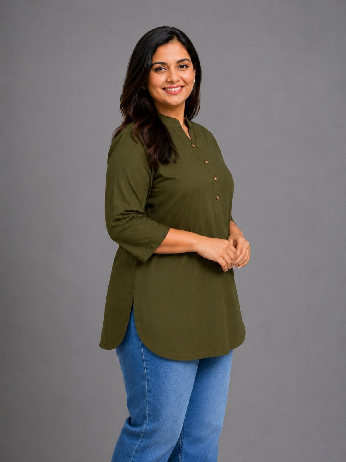 Mehendi Green Everyday Cotton tops