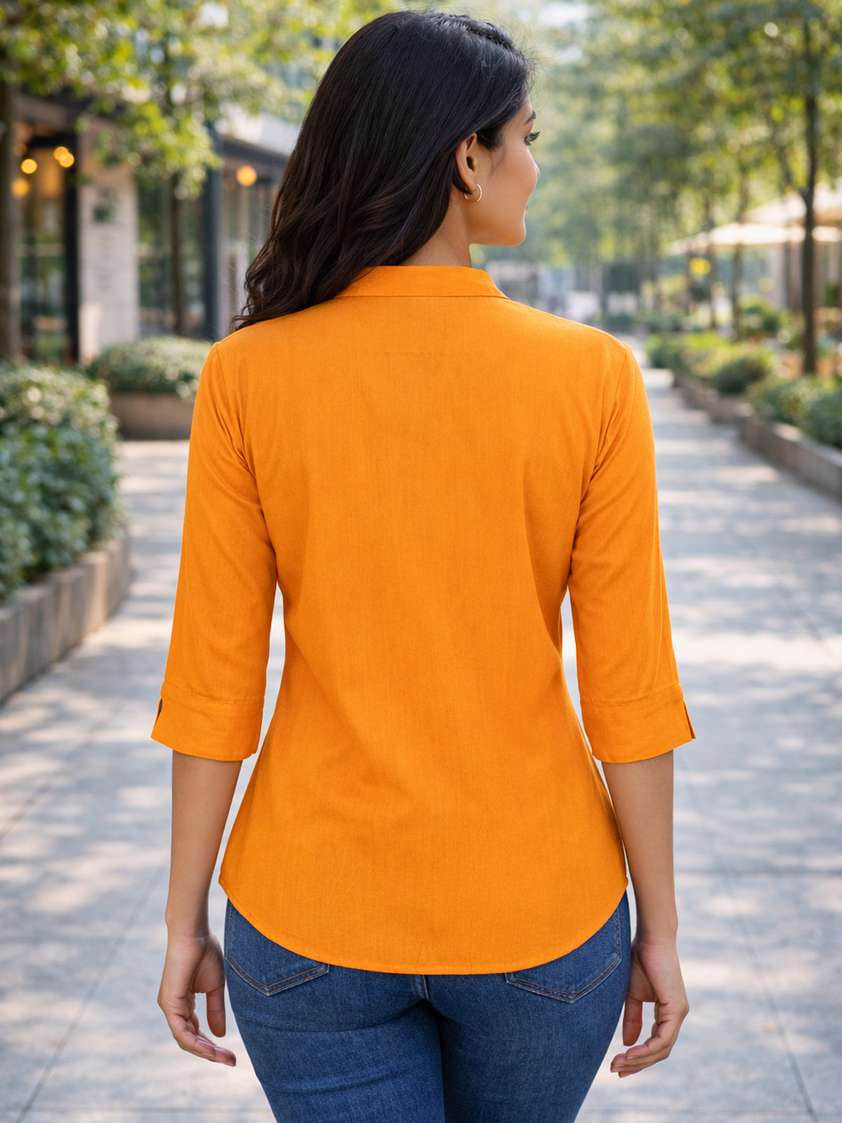 Mustard Viscose Shirts