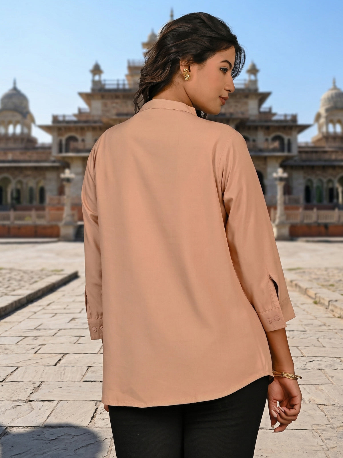 Chiku Viscose Pleated Top