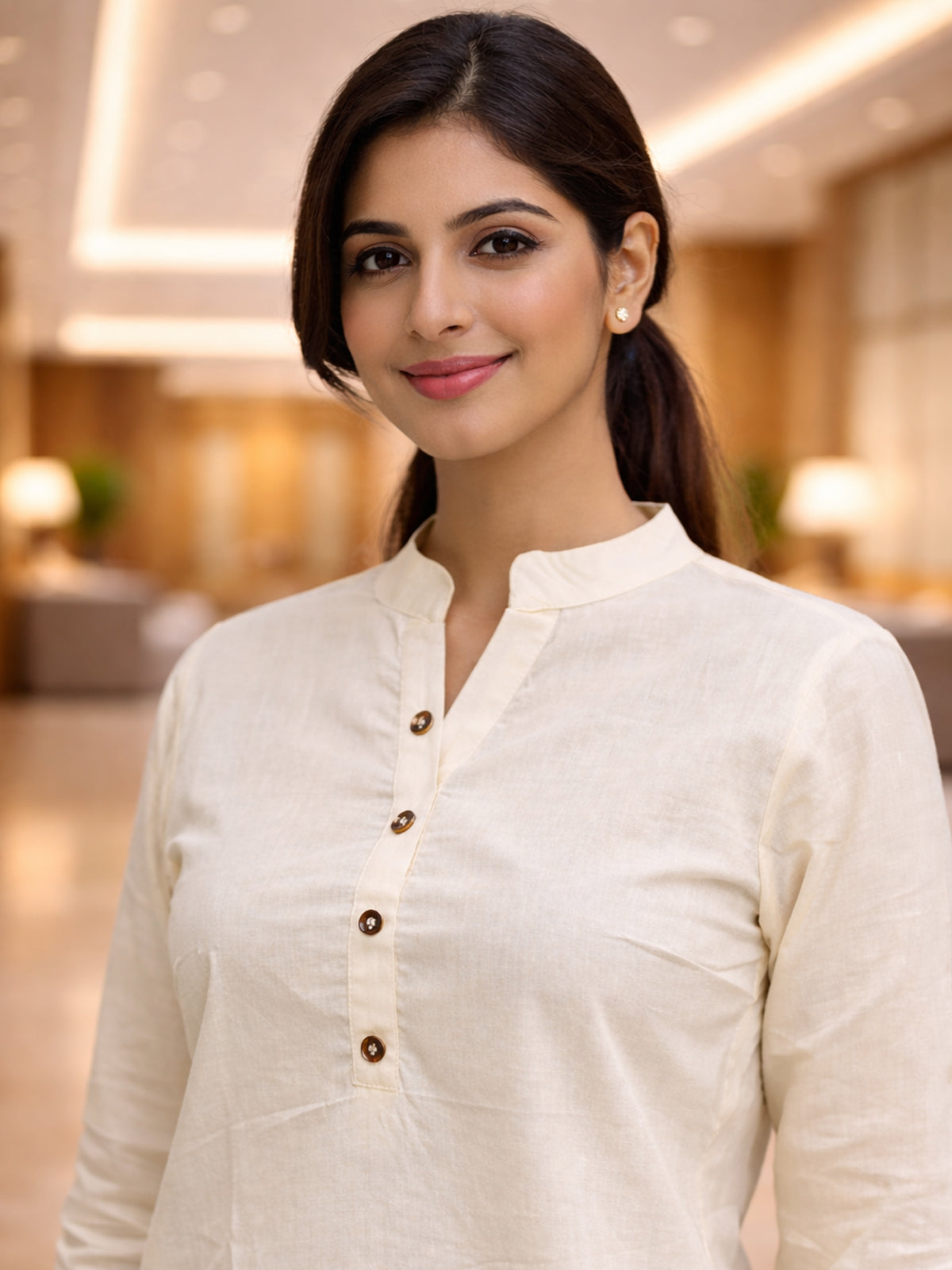 Cream Everyday Cotton Tops