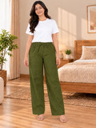 Mehndi Cotton Solid Payjama Pants