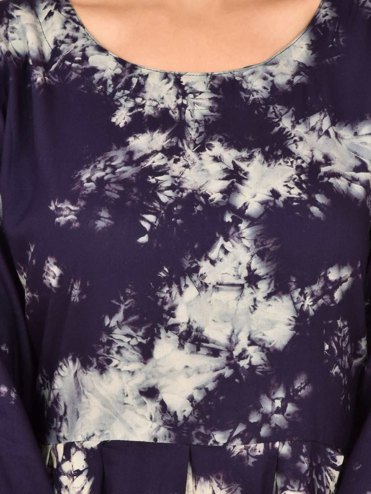 Navyblue Printed Maxi Dress