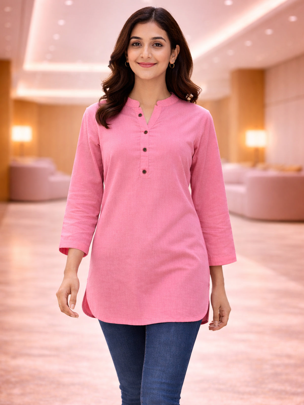 Pink Everyday Cotton Tops