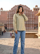 Beige Airy Linen Shirt