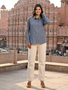 Grey Airy Linen Shirt