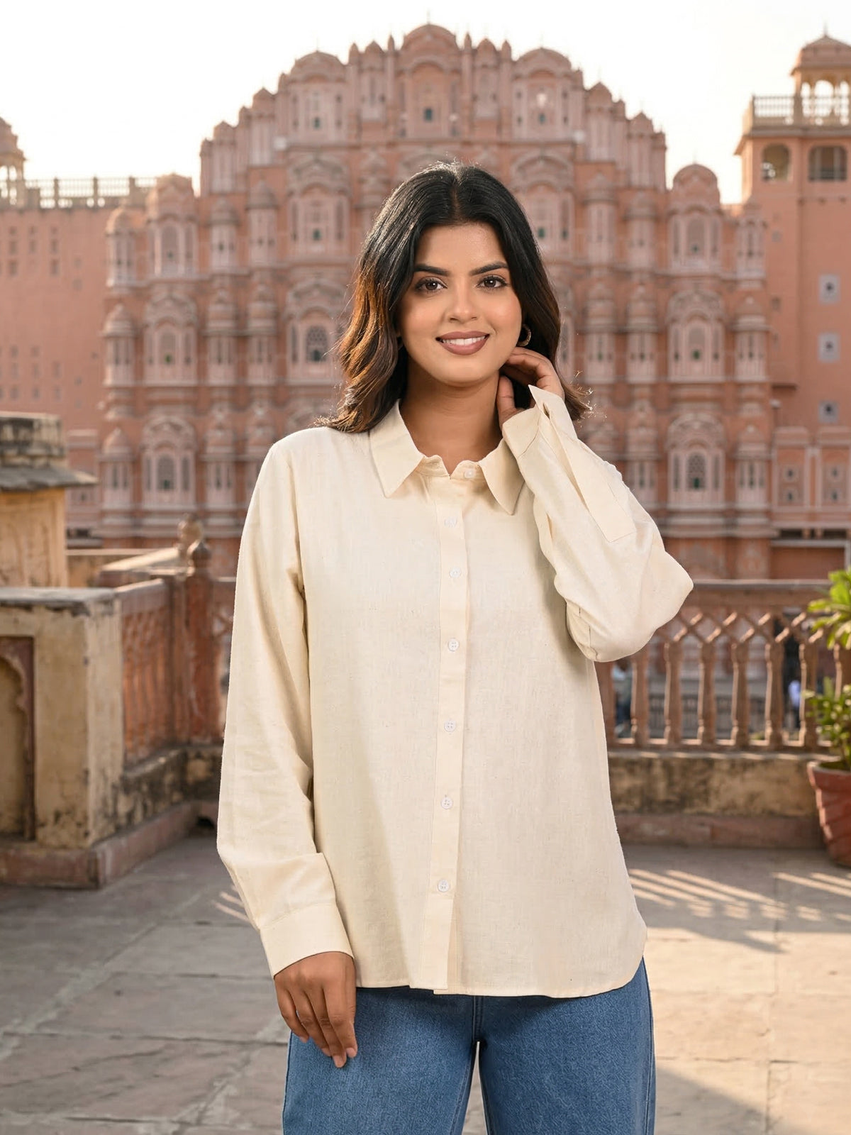 OffWhite Airy Linen Shirt