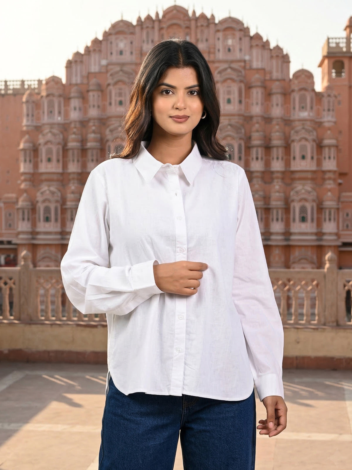 White Airy Linen Shirt