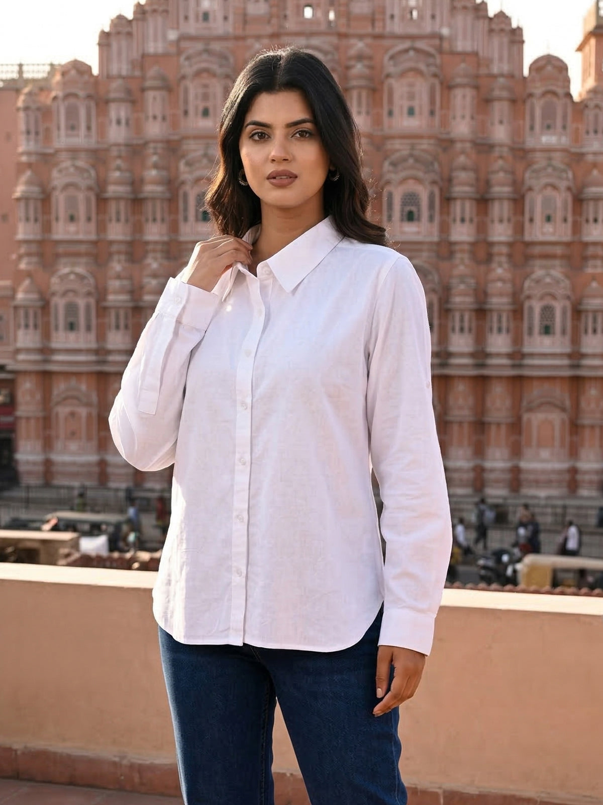 White Airy Linen Shirt