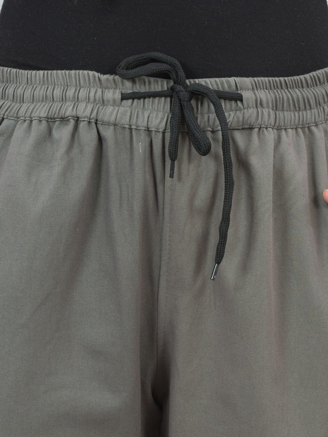 Grey 5 Pocket Twill Straight Cargo Pant