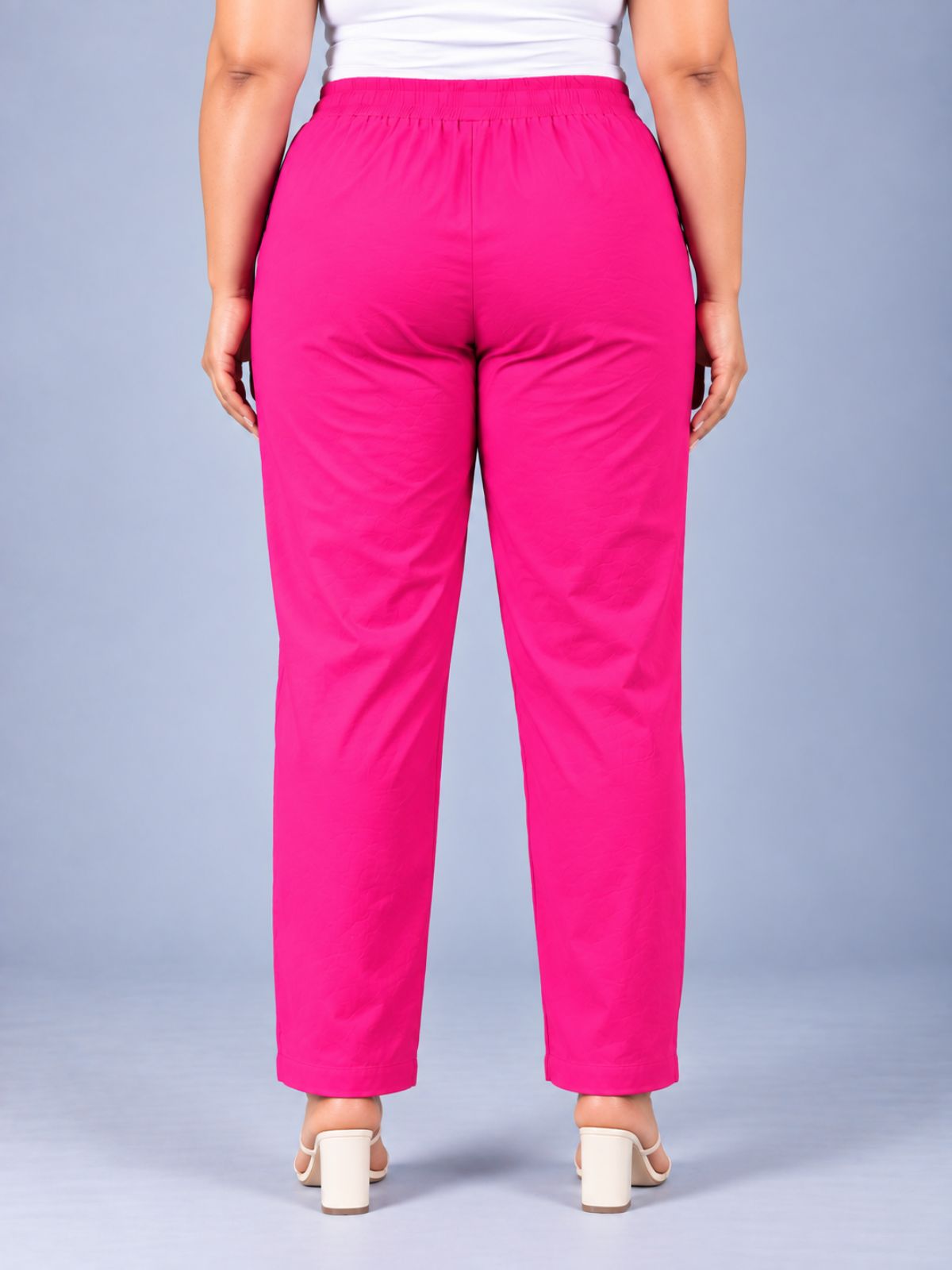 Rani Round Elastic Plus Sizes Cotton Trouser