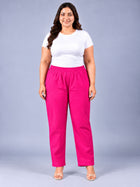 Rani Round Elastic Plus Sizes Cotton Trouser