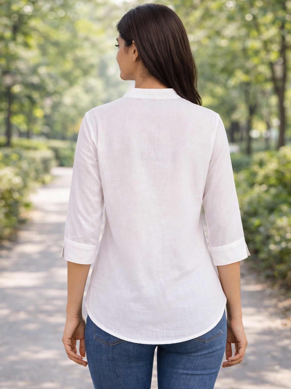White Viscose Shirts