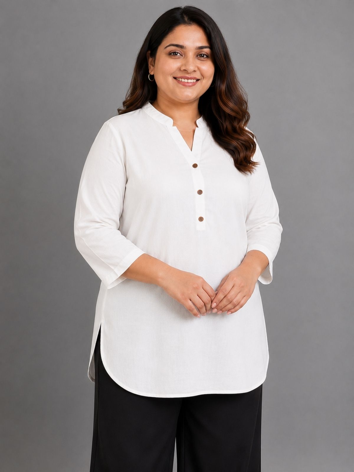 White Everyday Cotton tops