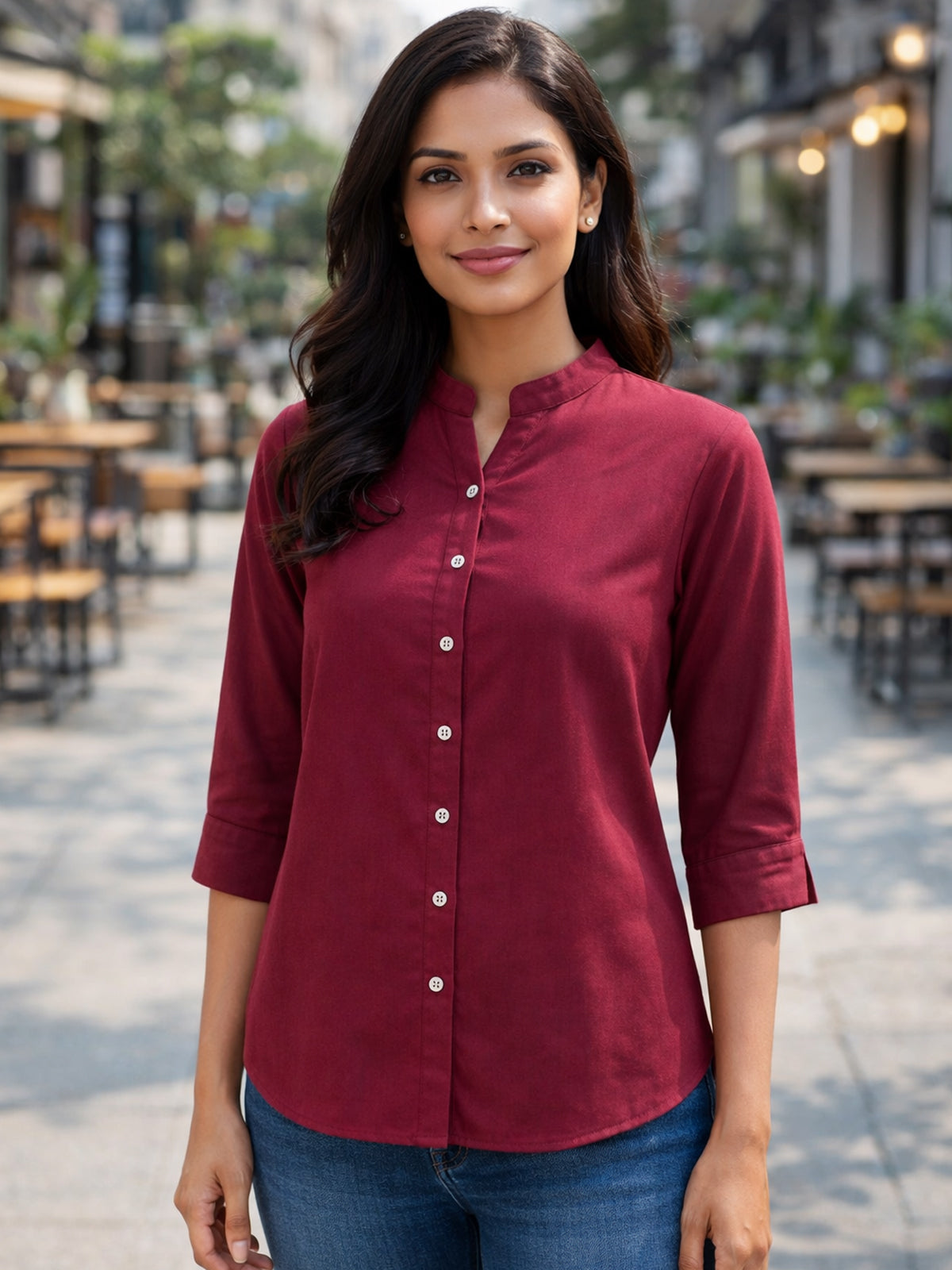 Black & Wine Viscose Regular Fit Shirts Combo