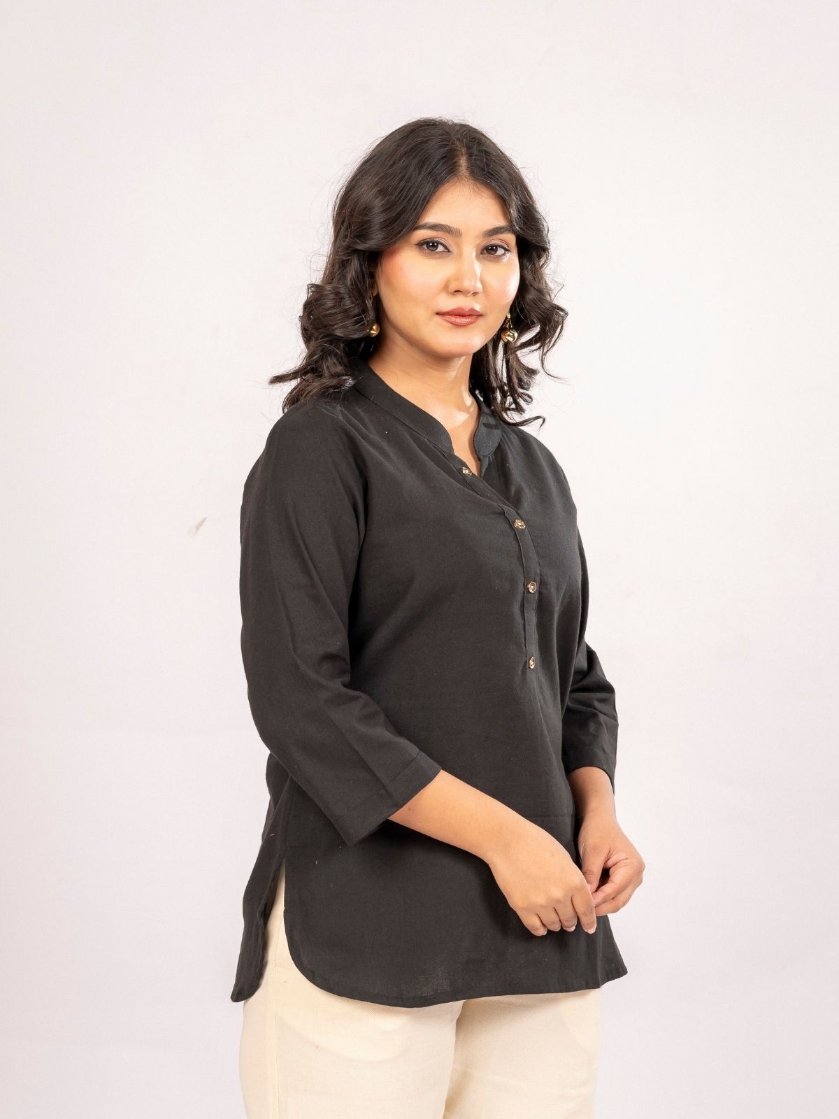 Black & Turquoise Cotton Comfort Tops Combo