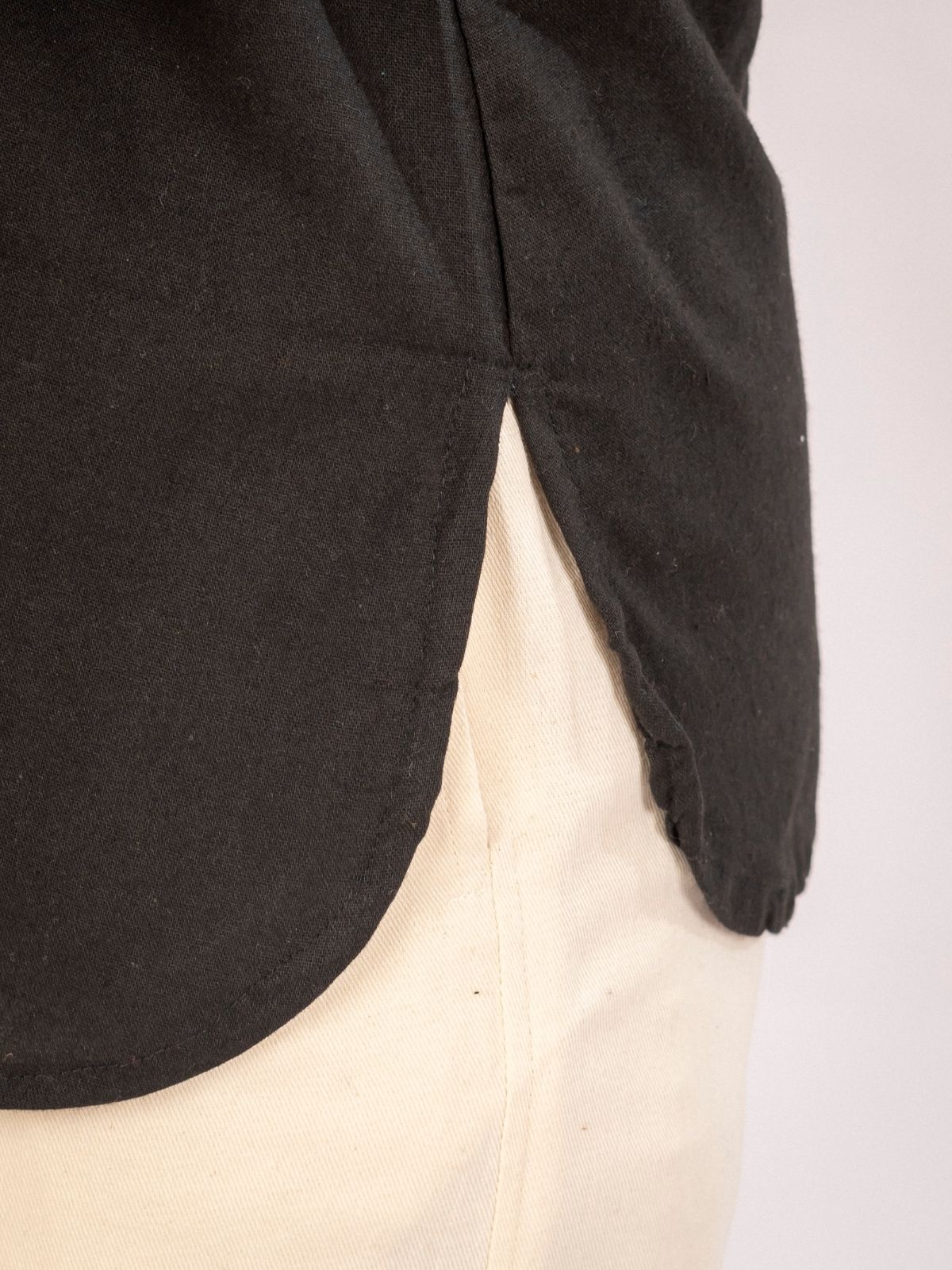 Black Cotton Comfort Tops