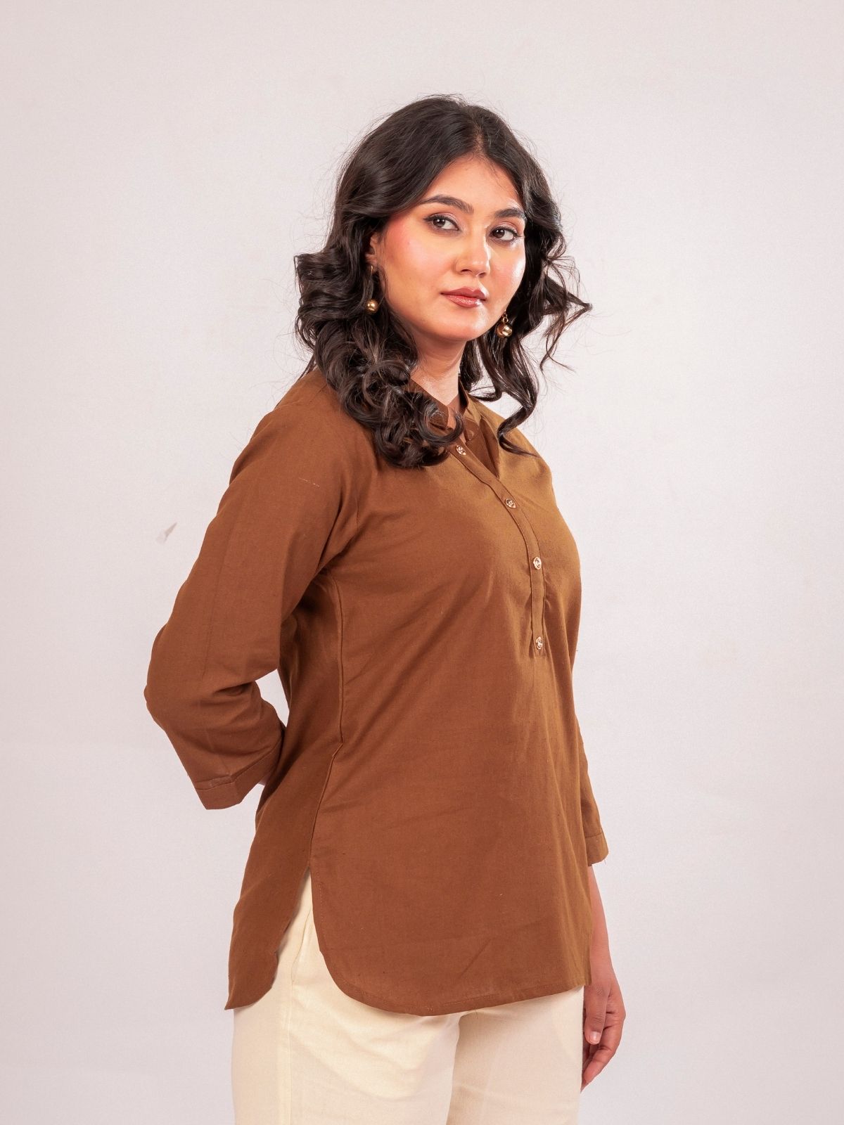 Brown & Grey Cotton Comfort Tops Combo
