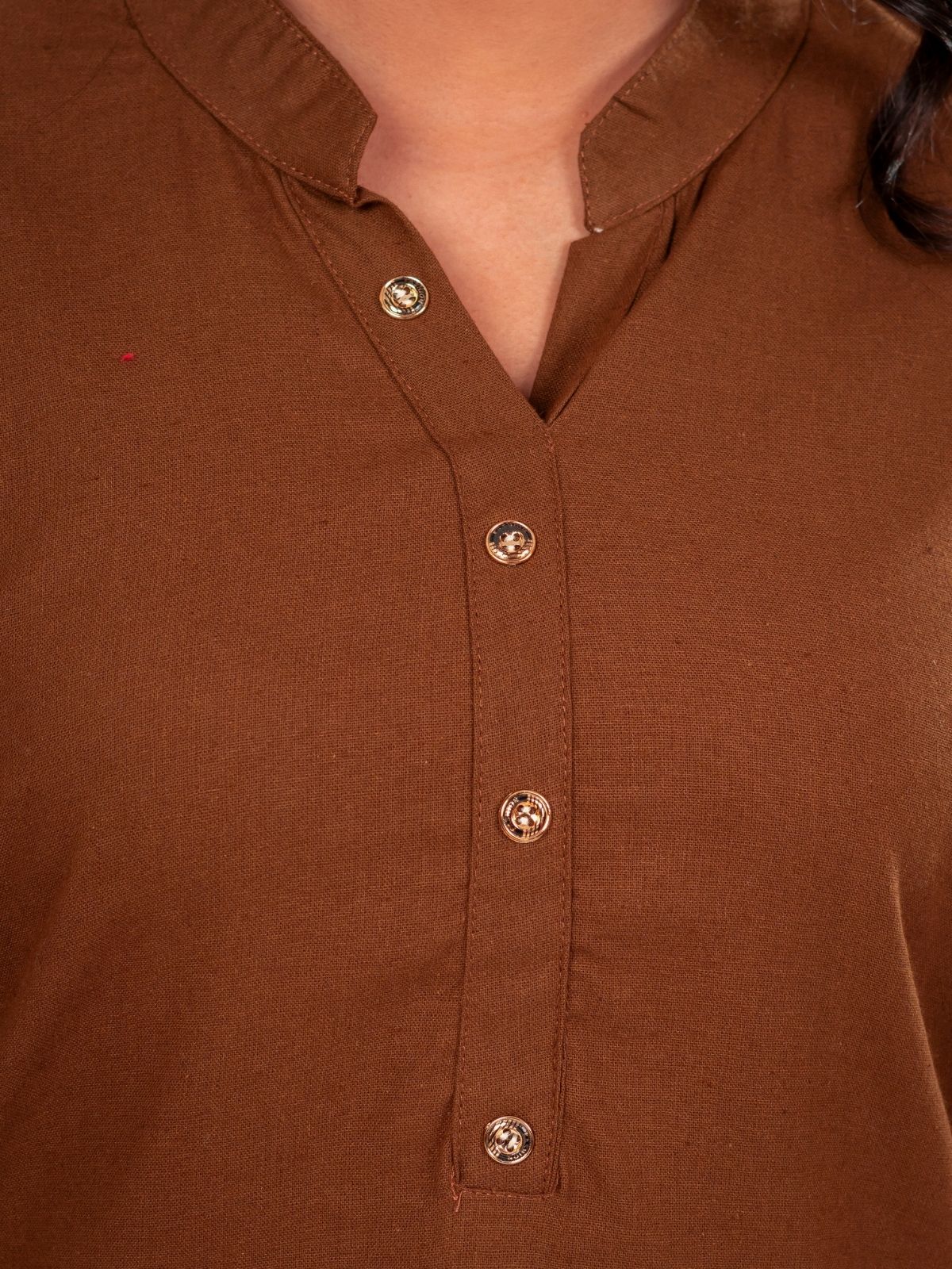 Brown & NavyBlue Cotton Comfort Tops Combo
