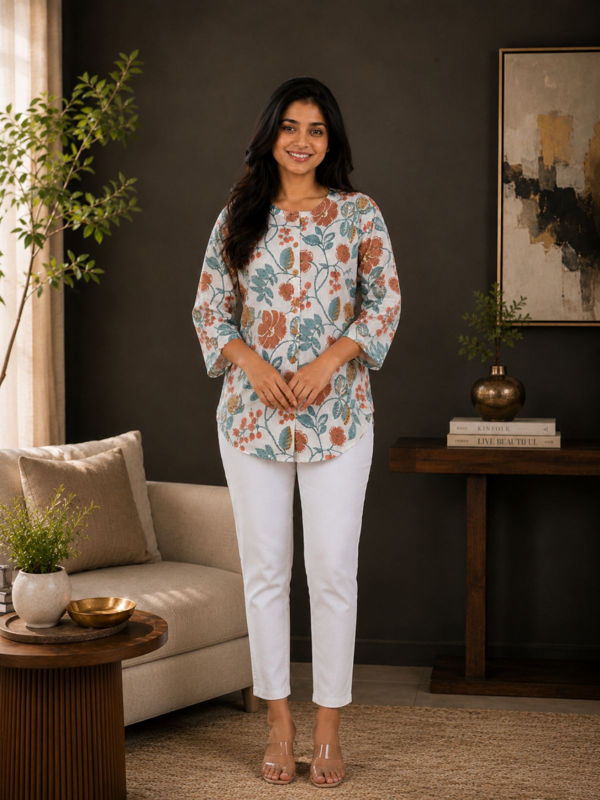 Cotton Printed Round Neck Shirts CM-002
